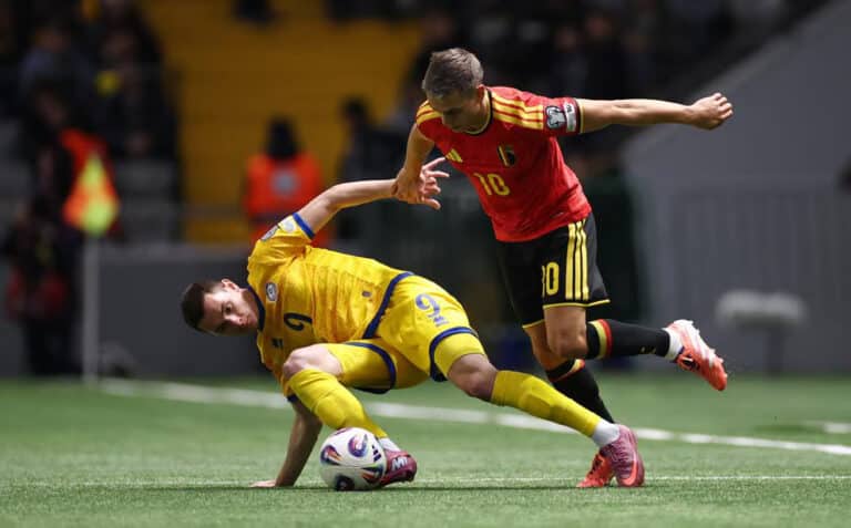 Казахстан сыграл вничью с Бельгией и потерял шансы на ЧМ-2026