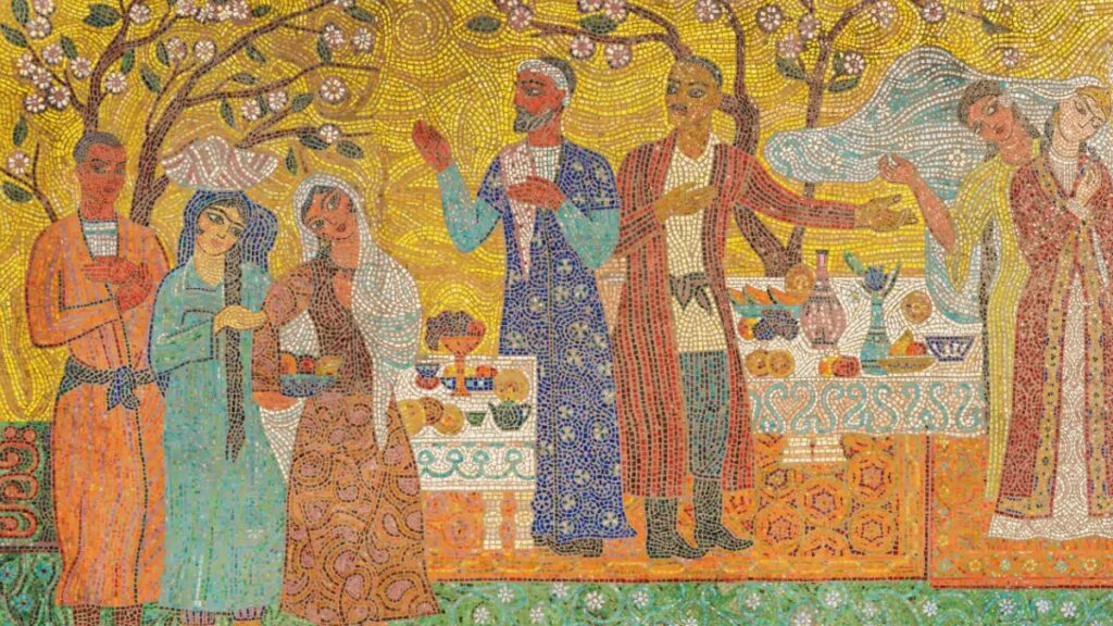 uzbekistan mural