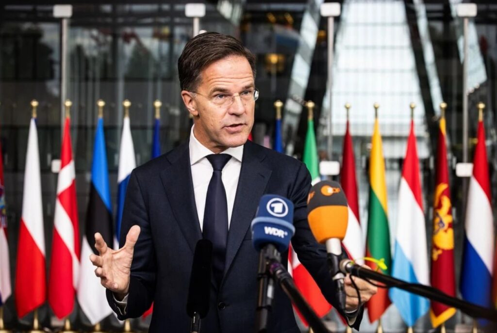 NATO Secretary Mark Rutte during a press conference. Official photo.
