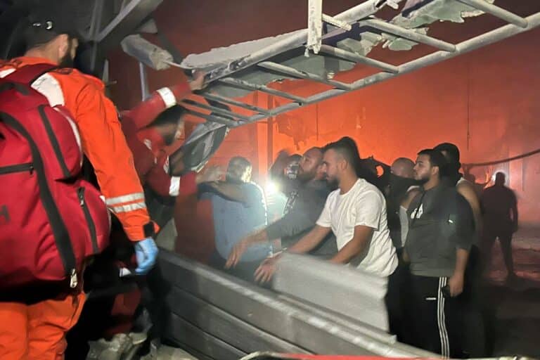 Israeli Airstrike on Palestinian Refugee Camp in Lebanon Kills 13, Officials Say
