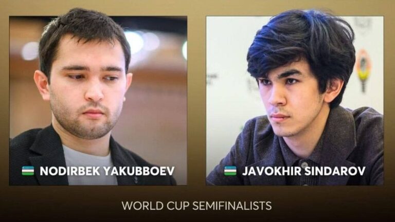 Ikki o‘zbekistonlik shaxmatchi Jahon kubogi yarim finaliga chiqdi