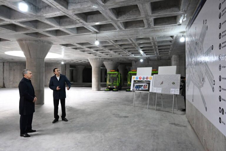 В Новом Ташкенте строится подземная парковка за $100 млн