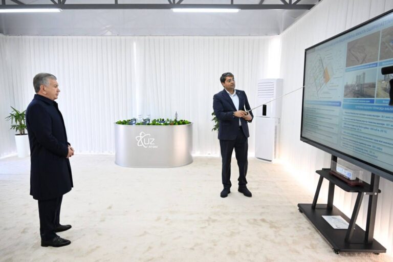 Мирзиёев ознакомился со строительством АЭС в Джизаке