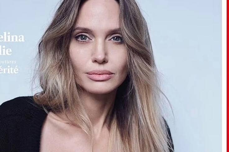 ngelina Jolie on cover of time France 2025.