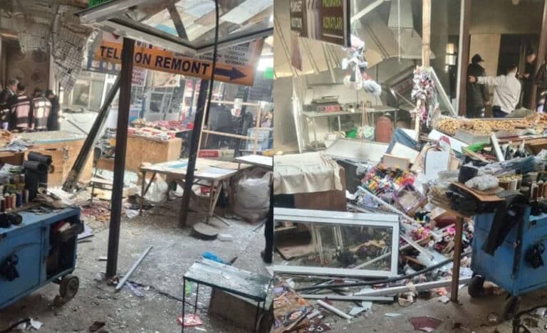 Gulistondagi ovqatlanish shoxobchasida portlash sodir bo‘ldi — video