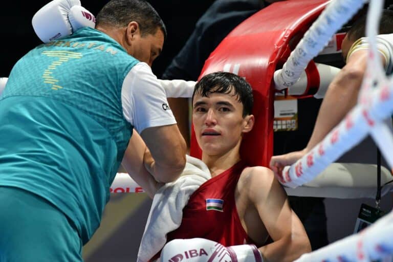 Хожаназар Нуртожиев блистал в ринге, оставив боксеру из Шри Ланки ноль возможностей