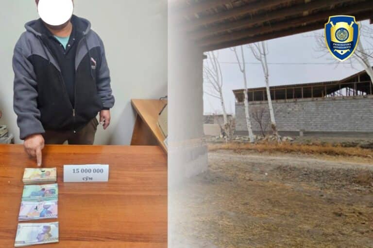 G‘ijduvonda davlat zaxirasidagi yerlarni noqonuniy sotgan shaxslar ushlandi