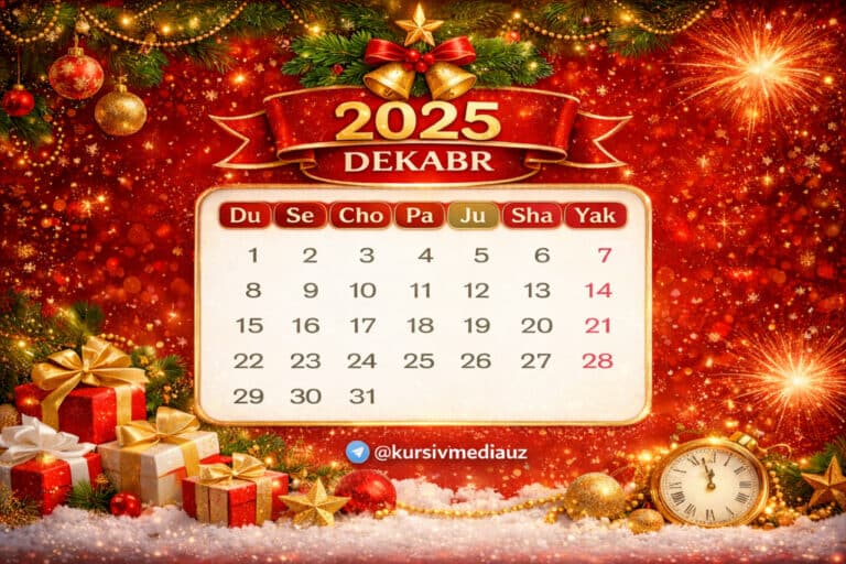 Yangi yil munosabati bilan o‘zbekistonliklar necha kun dam oladi