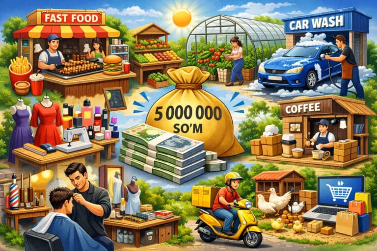 O‘zbekistonda 5 million so‘m bilan qanday biznes boshlash mumkin