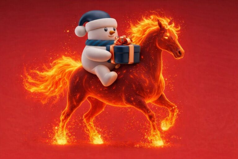 Поймать удачу за узду: коллекция новогодних открыток к Году Огненной Лошади