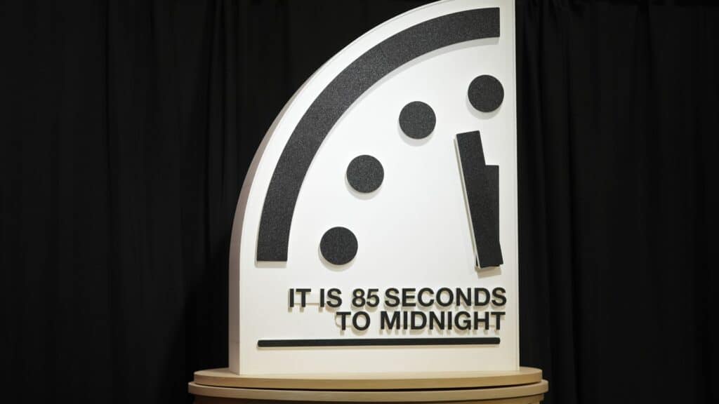 Doomsday Clock Set at 85 Seconds to Midnight