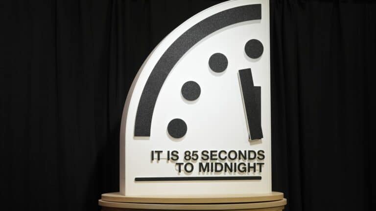 Doomsday Clock Set at 85 Seconds to Midnight
