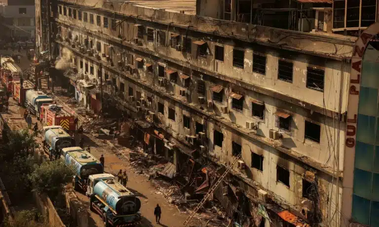 Karachi Gul Plaza Fire Death Toll Nears 50, 84 Missing