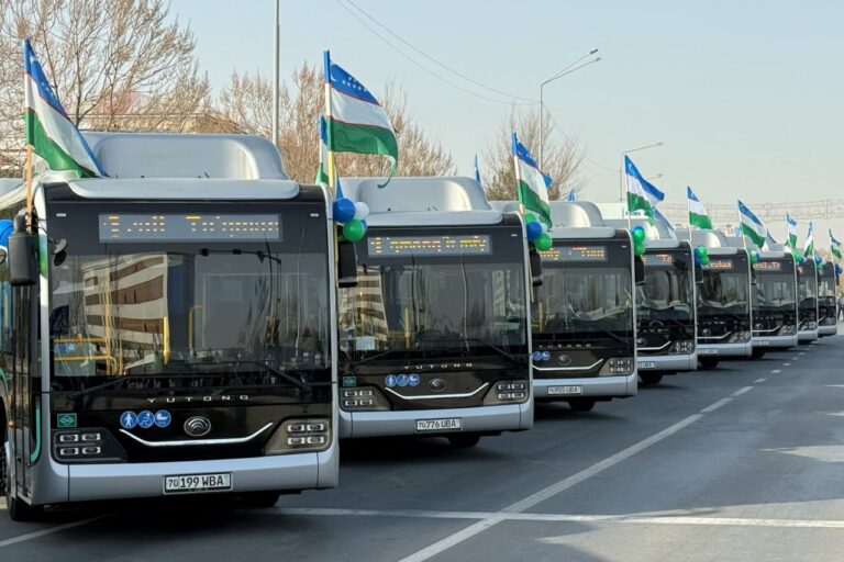 В Карши запустили 43 новых автобуса на четырех маршрутах