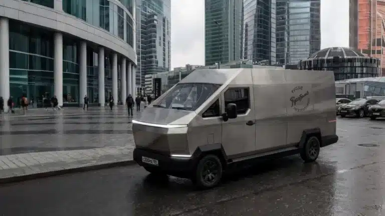 Rossiyada Tesla Cybertruck uslubidagi Russo-Balt elektromobillari ishlab chiqariladi — foto