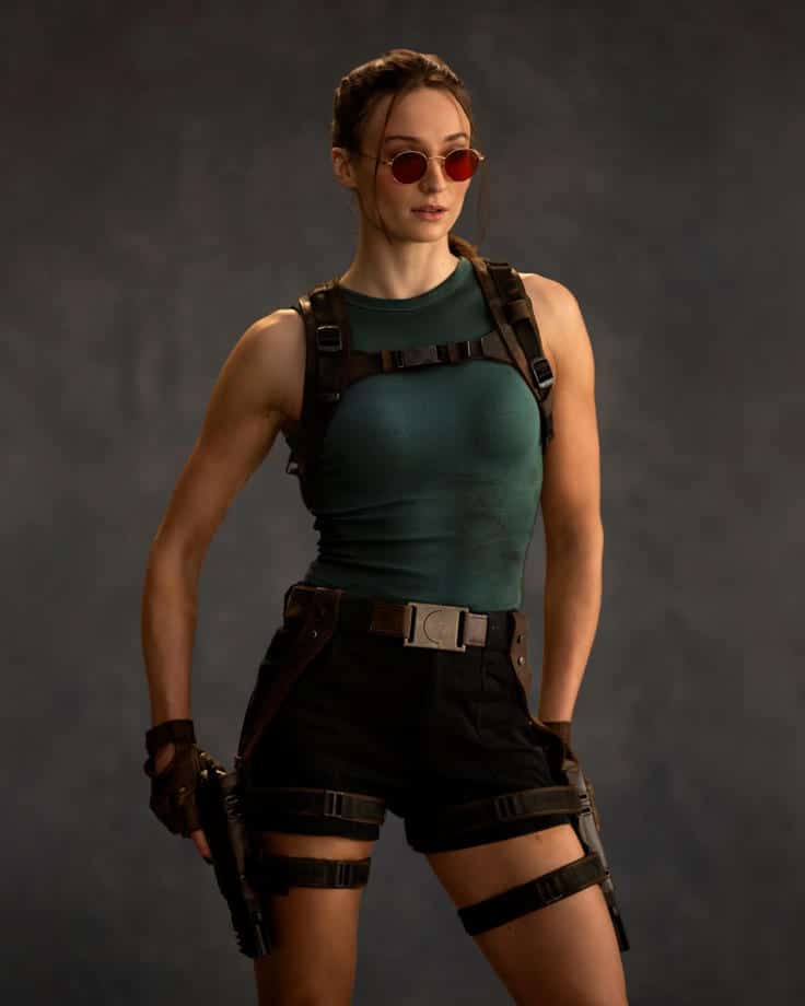 Sophie Turner Revealed as Lara Croft in First Look at Prime Video’s Tomb Raider Series