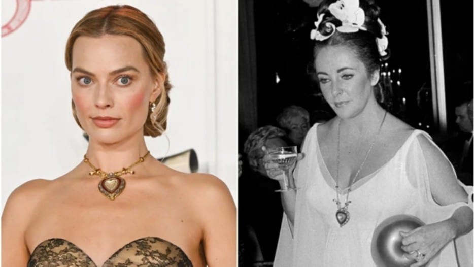 Elizabeth Taylor (right) pictured with Grace Kelly at her 40th birthday celebration in 1972.