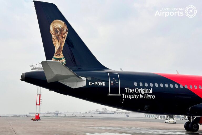 FIFA World Cup Trophy Arrives in Tashkent on Special Tour Flight