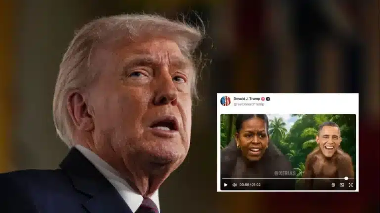 Trump Denounces But Refuses to Apologise for Obama Ape Video