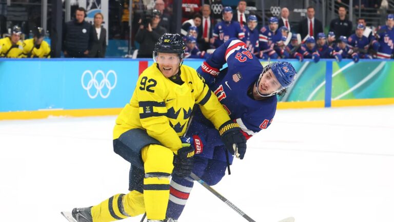 Hughes Scores Overtime Winner as USA Advances to Olympic Hockey Semi-Finals