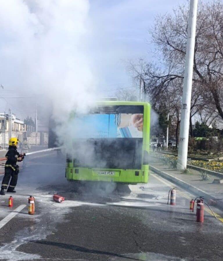 Sergelida avtobus yondi: jarohat olganlar yo‘q