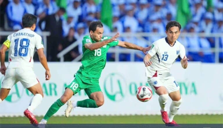 Поздний гол принес Таиланду победу над Туркменистаном