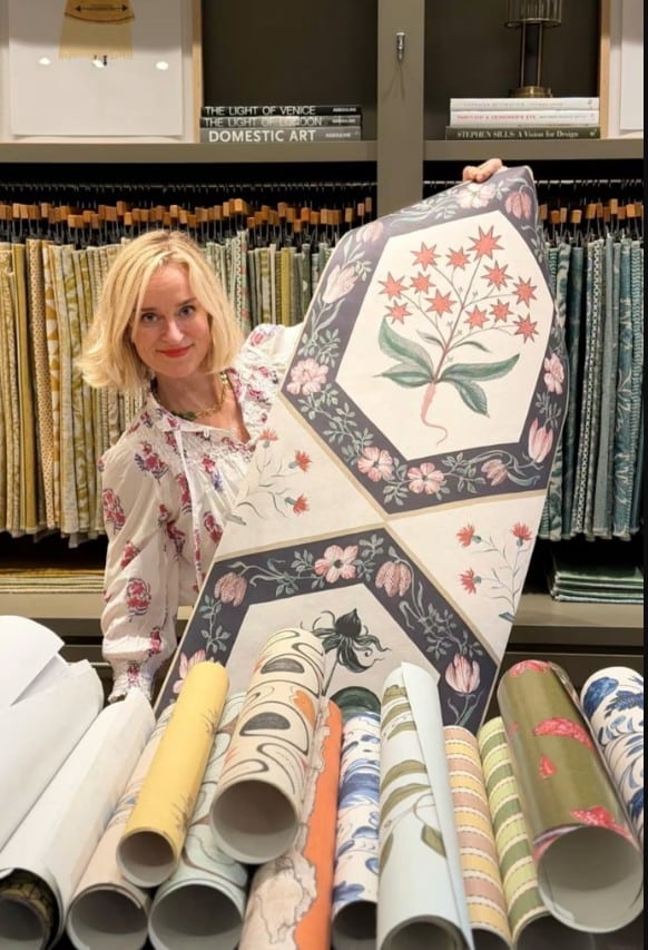 British Designer Mia Reay inspires by Uzbekistan in Her Wallpapers Patterns