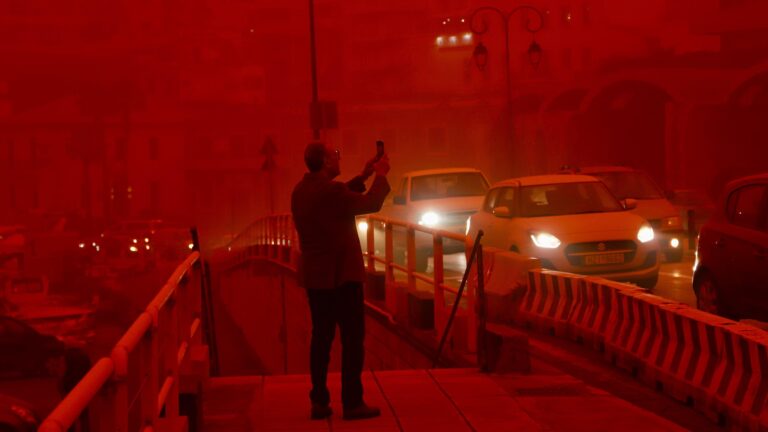 Storms and Saharan Dust Hit Greece as Man Dies Near Athens