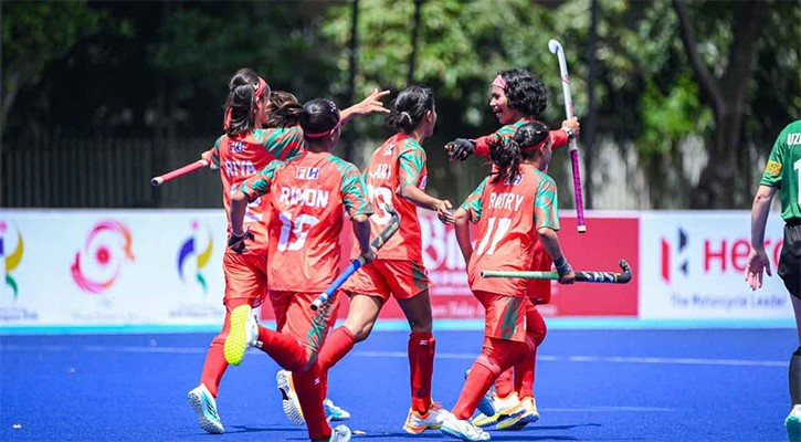 Bangladesh Women’s Hockey Team Secures Historic Win Over Uzbekistan