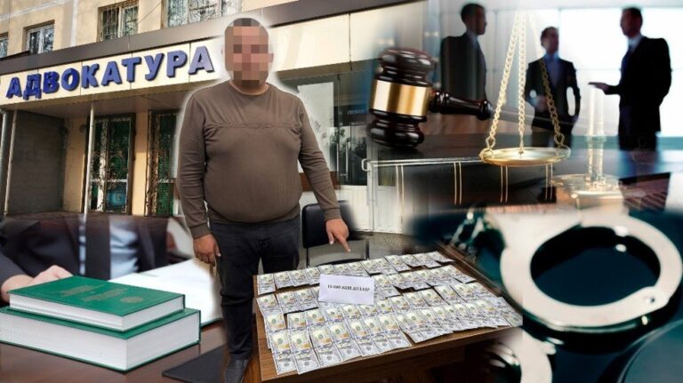 10 ming dollar evaziga sud hukmini o‘zgartirmoqchi bo‘lgan advokat ushlandi