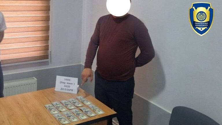 Namangan tumanida bosh arxitektor pora bilan qo‘lga tushdi