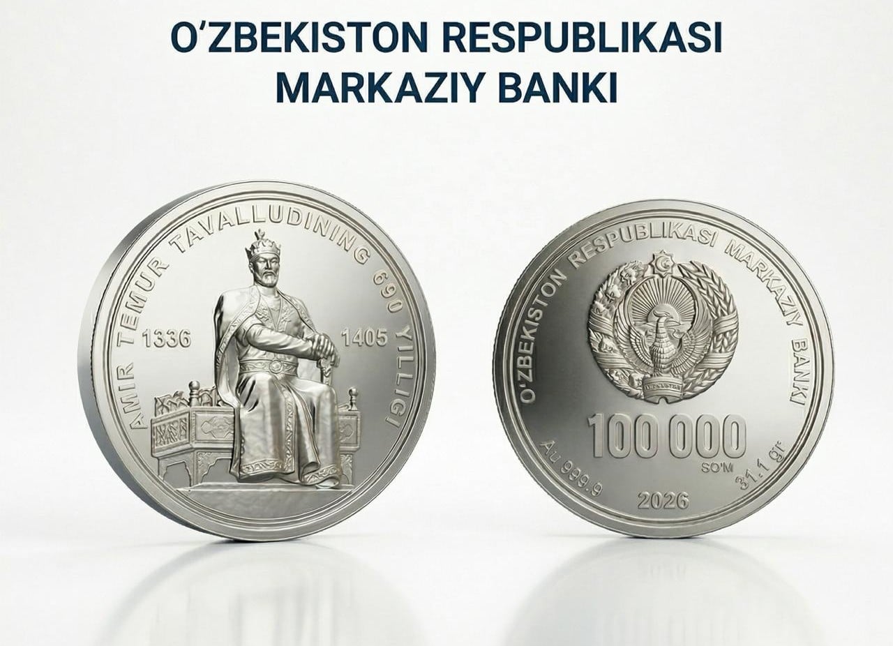 Uzbekistan Issues Silver Coins for Amir Temur 690th Anniversary