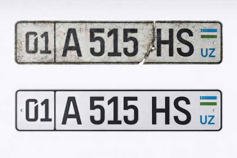 Shikastlangan davlat raqamlarini onlayn almashtirish xizmati yo‘lga qo‘yildi