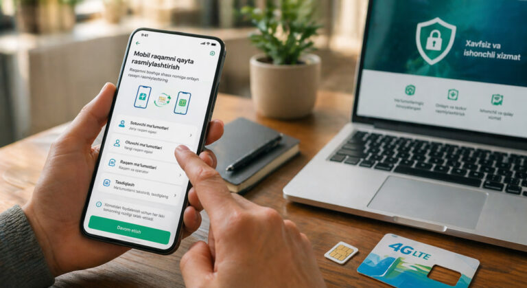 Mobil raqamni qayta rasmiylashtirish endi onlayn amalga oshiriladi