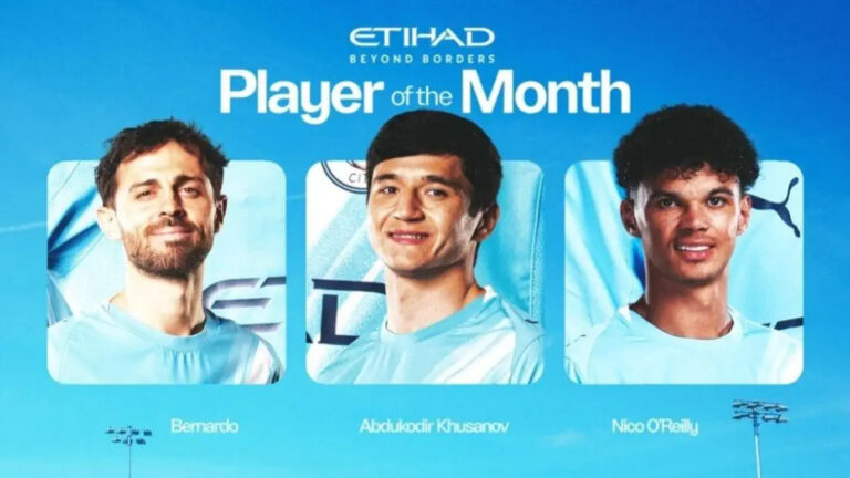 Абдукодир Хусанов вновь поборется за звание лучшего игрока «Ман Сити»