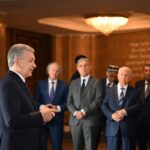 Prezident Temuriylar tarixi davlat muzeyining yangilangan binosi bilan tanishdi / Foto: Prezident.uz