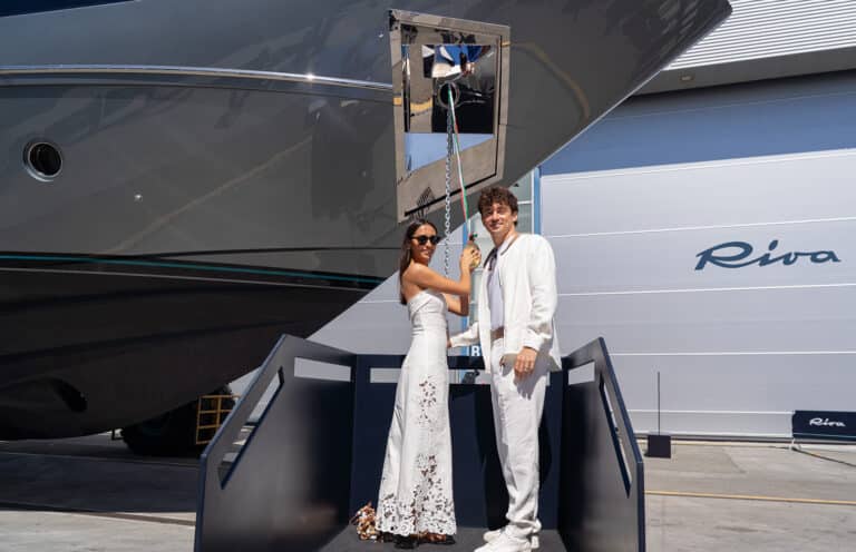 Formula 1 Driver Charles Leclerc Launches Custom Riva Yacht in Italy