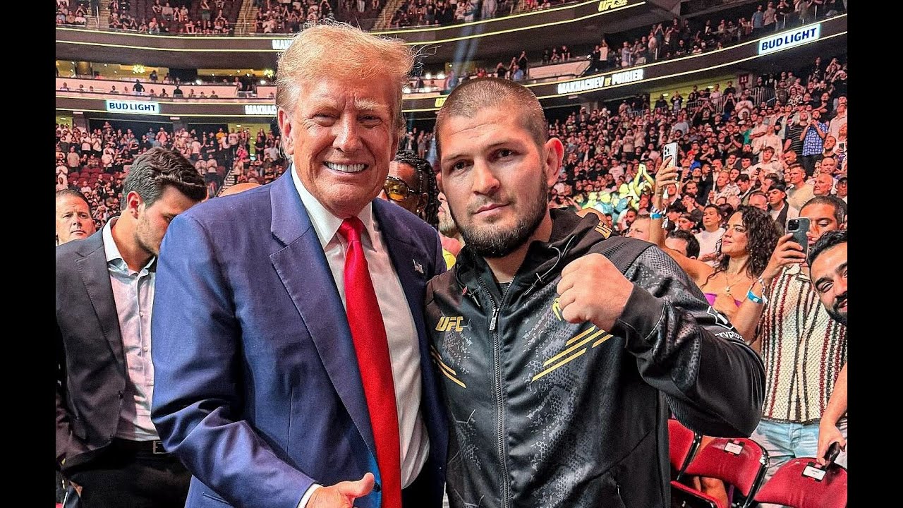Хабиб появился на пресс-конференции Трампа в Белом доме