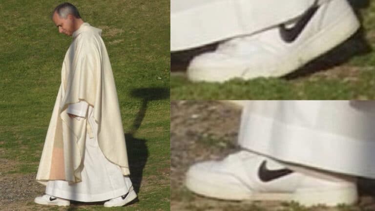 «Дьявол носит Prada, а Папа — Nike»: обувь понтифика стала вирусной в интернете