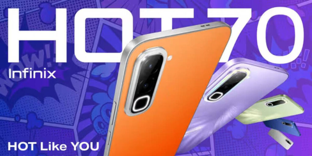 Infinix Hot 70 haroratga qarab rangi o‘zgaradigan dizayn bilan chiqdi