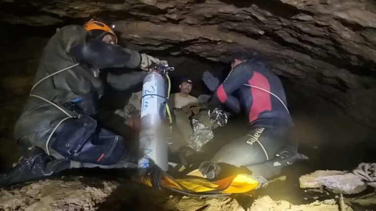 Five Gold Prospectors Pulled to Safety from Flooded Cave in Laos
