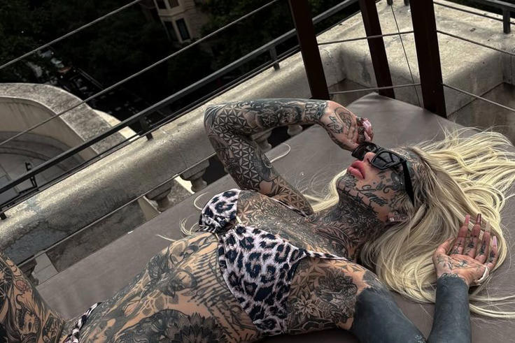 World's Most Tattooed Woman Travels Abroad for Controversial Body Modifications