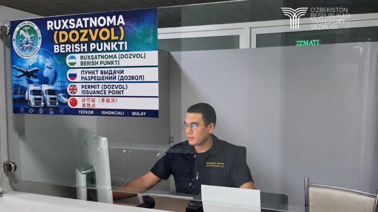 Chegara bojxona postlarida ruxsatnoma berish punktlari ishga tushdi
