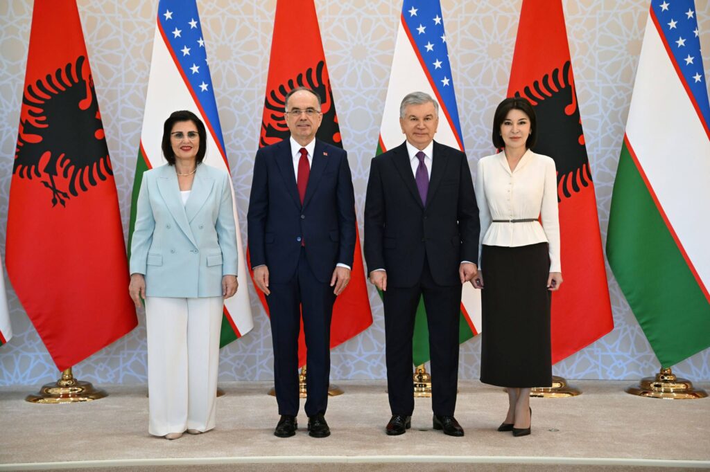 Albaniya Prezidentini rasmiy kutib olish marosimi bo‘lib o‘tdi — foto