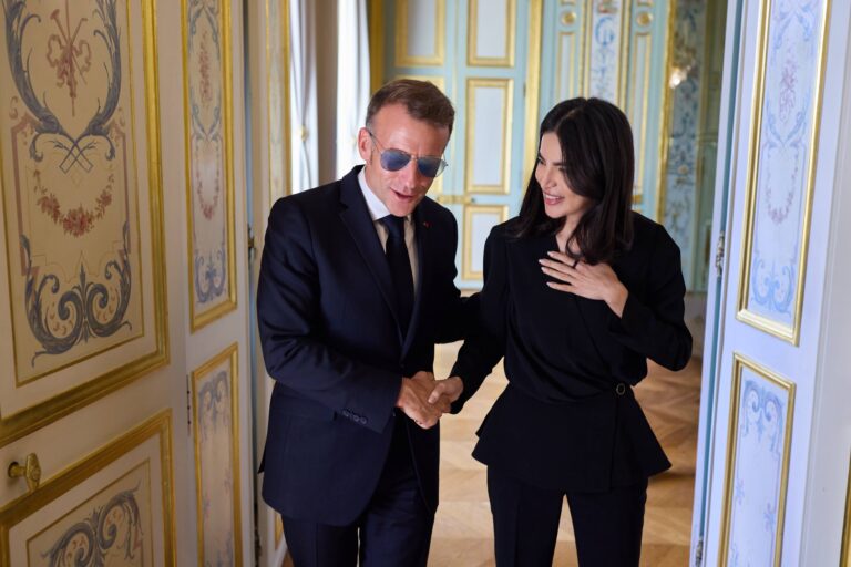 Saida Mirziyoyeva Meets With Emmanuel Macron in France