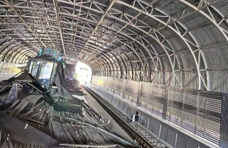 «Turon» metro bekatida tom konstruksiyasi qulab tushdi, ikki kishi jarohatlandi