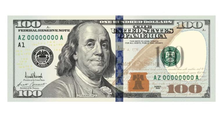 Donald Trump Unveils Redesigned $100 Note Featuring His Signature