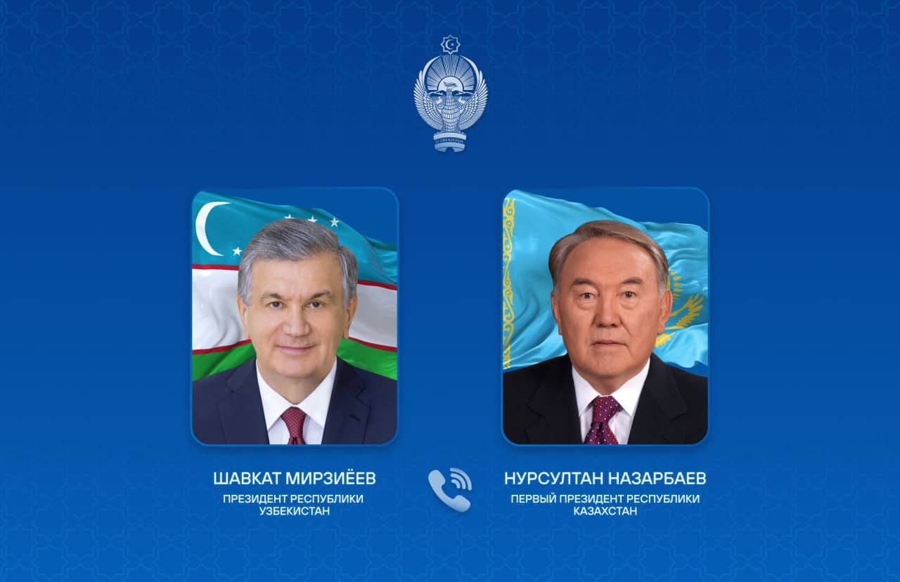 Шавкат Мирзиёев поздравил Нурсултана Назарбаева с днем рождения