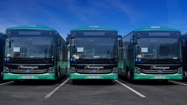 Namanganga 12 ta zamonaviy Ankai avtobusi olib kelindi