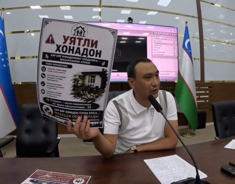 «Sharmandali mahalla» va «Uyatli xondon»: Chinoz hokimi «yangicha» tashabbus joriy qildi